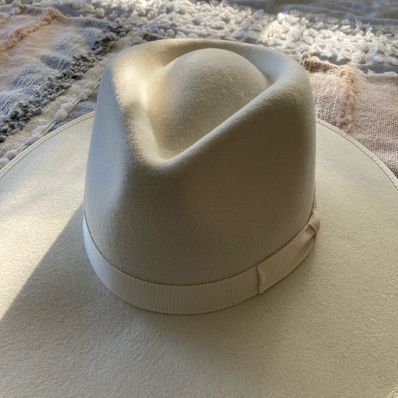 ❤️ Brixton Jo Rancher Off White Wool Hat - Picture 9 of 15
